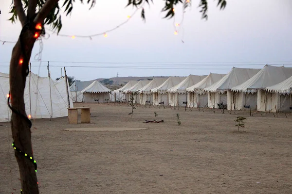 Oasis Camp Ort Der Rajasthani Cultural Programme Sam Sand Dunes — Stockfoto