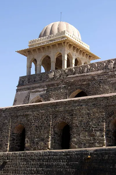 View Top Portion Gallery Rupamati Pavilion Mandu Madhya Pradesh India — Stock Photo, Image