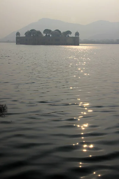 View Jalmahal Summer Palace Lake Jaipur Rajasthan India Asia — Stock Photo, Image