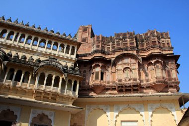 Jodhpur, Rajasthan, Hindistan ve Asya 'daki Meharongarh Kalesi' nin manzarası