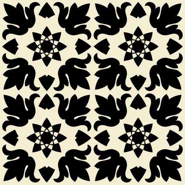 Ceramic tiles with seamless pattern illustration — Stock Photo, Image