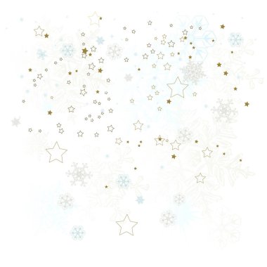 Kış arka plan, kar taneleri - vektör çizim