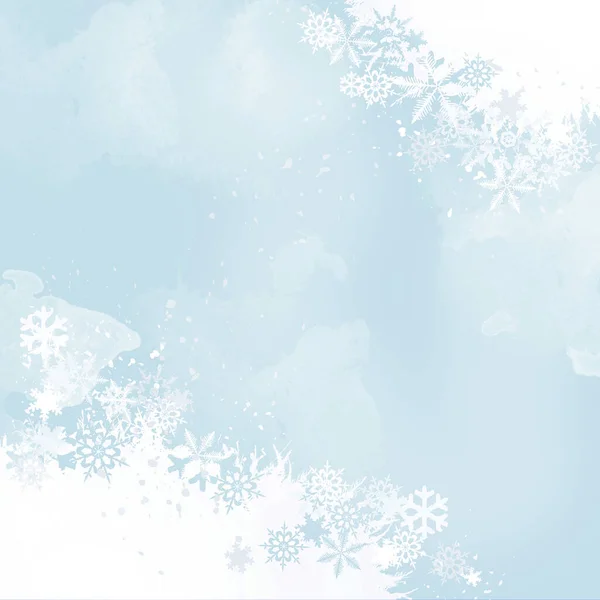 Christmas background illustration- snowflakes — Stock Photo, Image