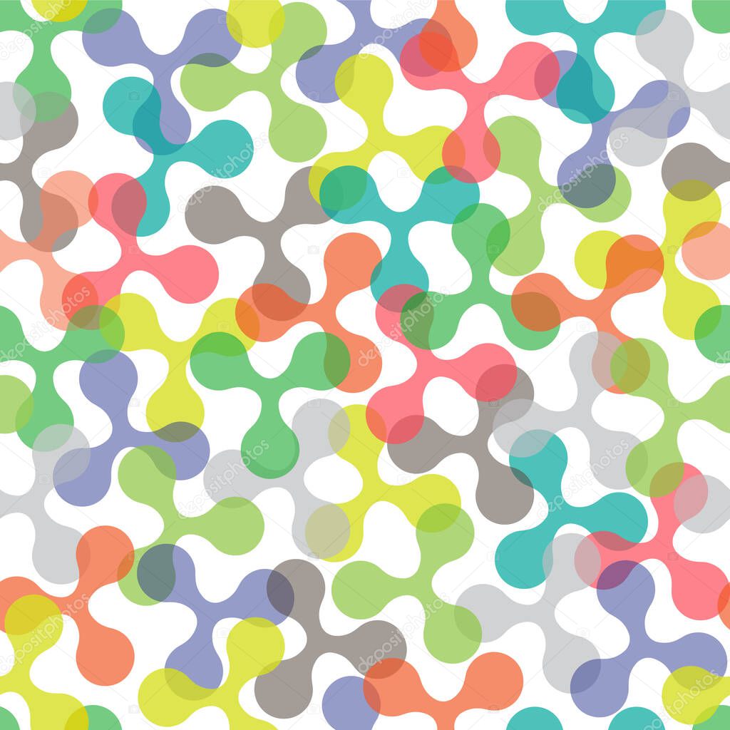 Multicolor Abstract. Retro repetitive wallpaper