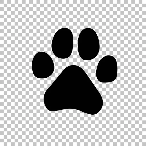 Paw Prints Logo Vectorillustratie Geïsoleerde Vector Illustratie Zwart Een Witte — Stockvector