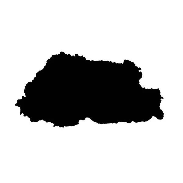 Mappa Vettoriale Butane Illustrazione Del Vettore Isolato Nero Sfondo Bianco — Vettoriale Stock