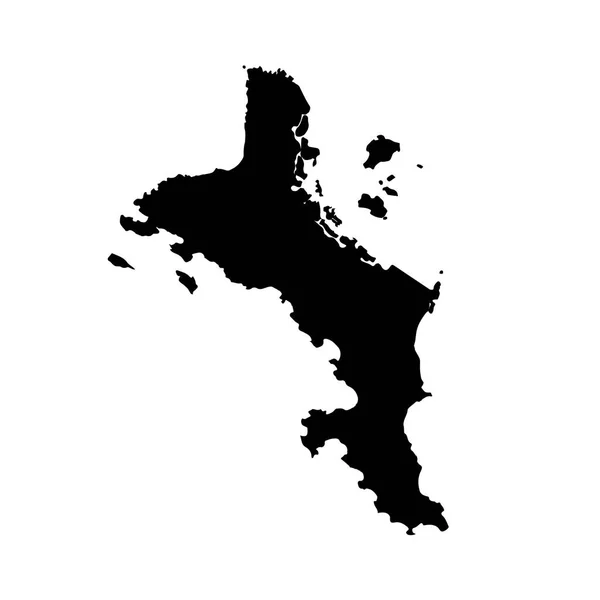 Mapa Vectorial Seychelles Ilustración Vectorial Aislada Negro Sobre Fondo Blanco — Archivo Imágenes Vectoriales