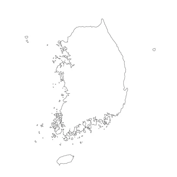 한국입니다 그림입니다 바탕에 검정입니다 Eps — 스톡 벡터