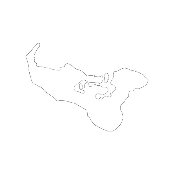 Mapa Vectorial Tonga Ilustración Vectorial Aislada Negro Sobre Fondo Blanco — Archivo Imágenes Vectoriales