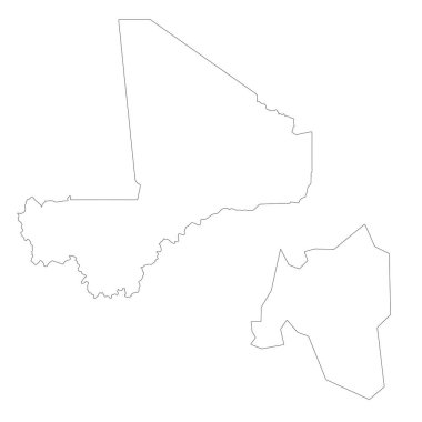 İzole vektör illüstrasyonu. Beyaz arka planda siyah. EPS 10 Görüntü