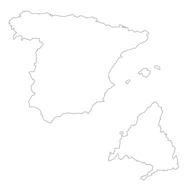 İzole vektör illüstrasyonu. Beyaz arka planda siyah. EPS 10 Görüntü