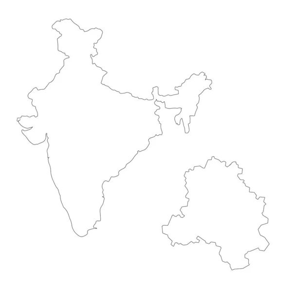 Free Blank & Printable India Map With States & Cities [PDF]