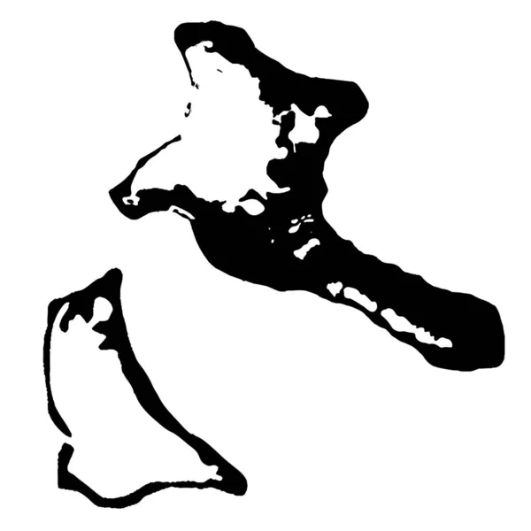 Ізольовані Векторні Ілюстрації Чорний Білому Тлі Eps Ілюстрація — стоковий вектор