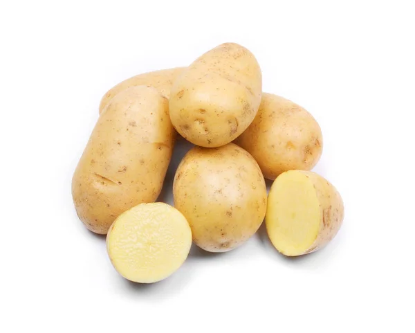 Verse aardappelen geïsoleerd — Stockfoto