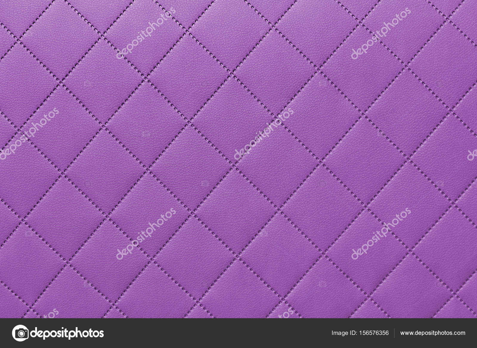 Detail of purple sewn leather, pink leather upholstery background