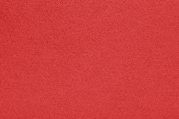 Fondo con textura roja, tela de terciopelo, marco completo, primer plano — Foto de Stock