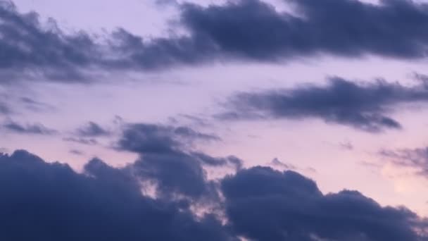 4k Timelaplse Filmmaterial - erstaunlich von Sonnenuntergang wunderbare Farbhimmel. — Stockvideo