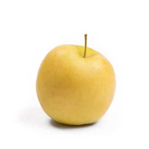 Apple isolerade på en vit, Golden Delicious — Stockfoto