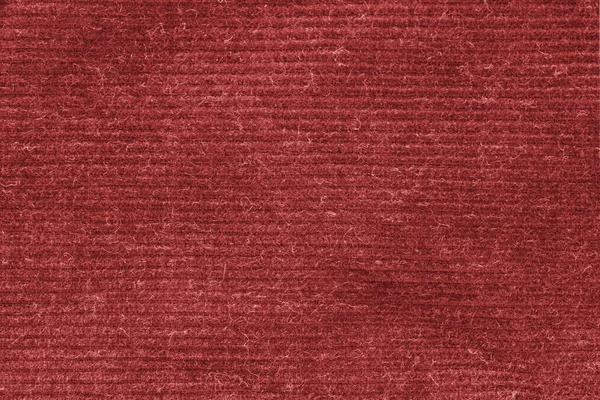 Vermelho lavado tapete textura, lona de linho branco textura fundo — Fotografia de Stock