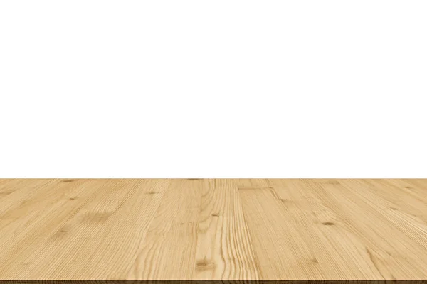 Vintage hout perspectief geïsoleerd op witte achtergrond — Stockfoto