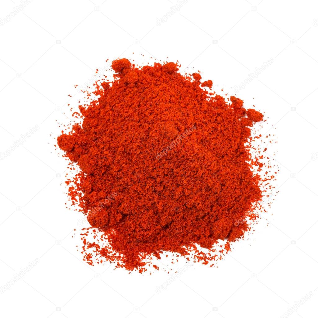 Pile of red paprika powder