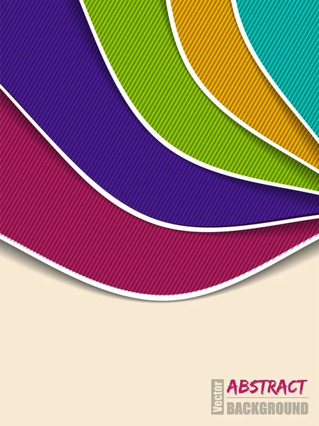 Conception abstraite de brochure d'onde de couleur — Image vectorielle