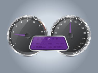 Hız göstergesi tasarım dijital lcd ekran ile