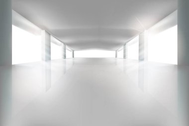 Büyük oda. Vektör çizim.