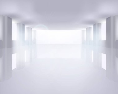 Açık alan. Vektör çizim.