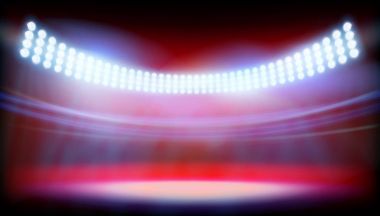 Büyük kase üzerinde aydınlatma. Vektör çizim.