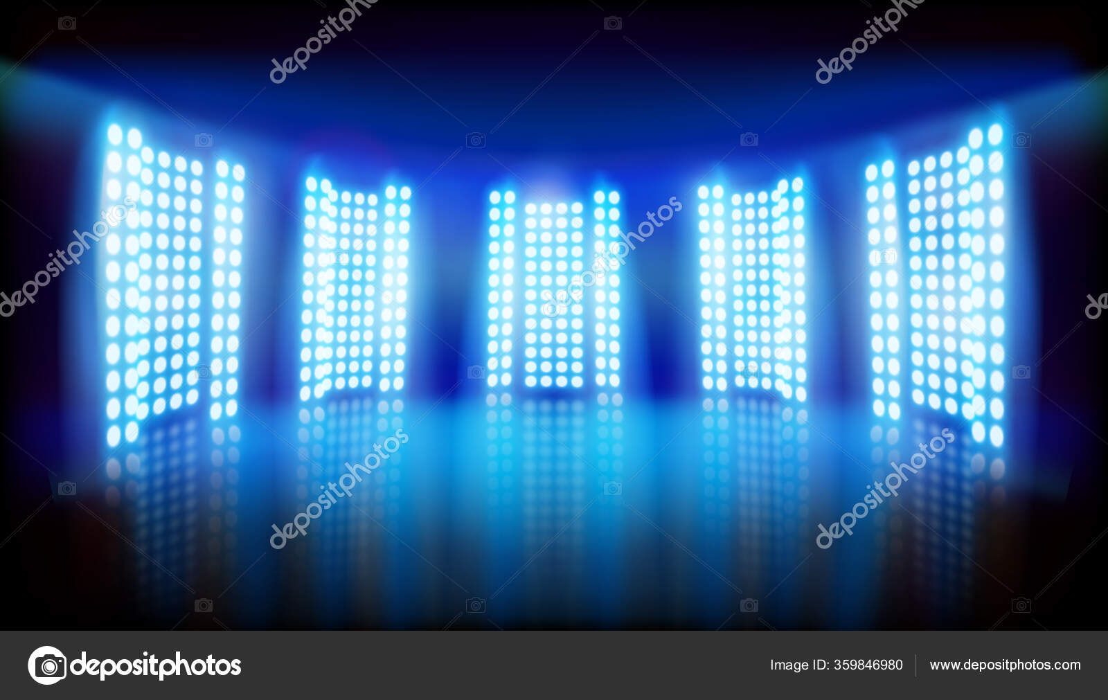 Espectáculo Luzes Palco Grandes Telas Projeção Led Fundo Abstrato Azul  Vetor de ©silvae 359846980, image size:1600x1011