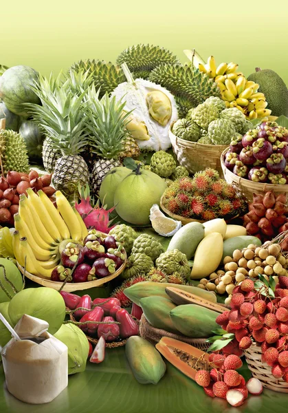 Всі тропічних фруктів — стокове фото