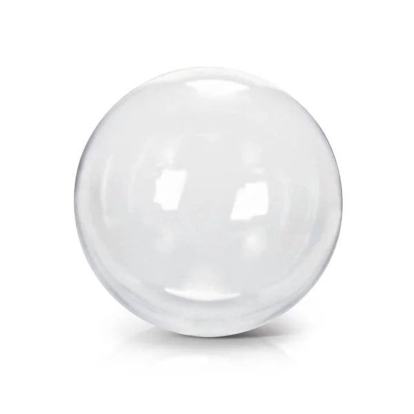 Clear glass ball 3D illustration — Stock Photo, Image