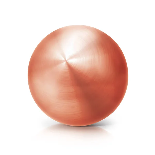 Stock image copper ball 3D illustration