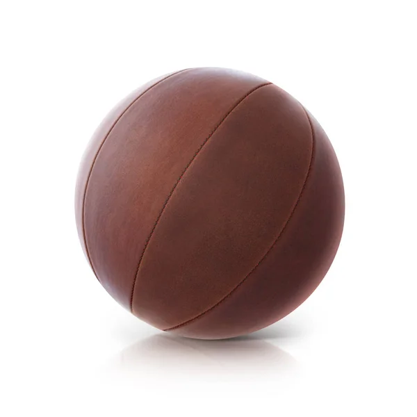 Leather ball 3D illustration — Stock Photo, Image