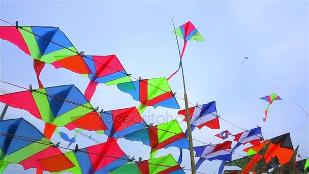 Kite shop in Thailand — Stock Video