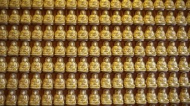 Altın buddha Tapınağı (kaydırma shot duvarda)