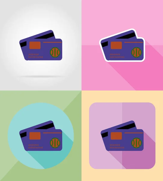 Financiën service flat iconen vectorillustratie — Stockvector