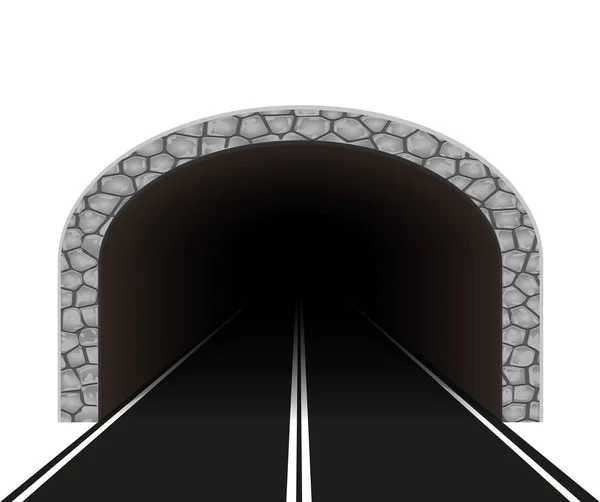 Automobil-Tunnelvektorillustration — Stockvektor