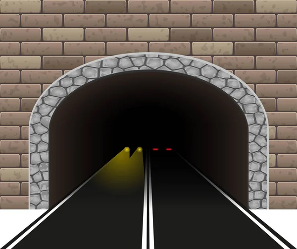 自動車トンネルのベクトル図 — ストックベクタ