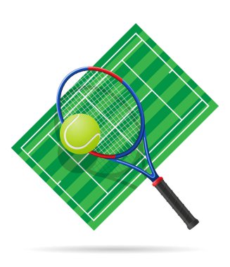 Tenis Kortu vektör çizim