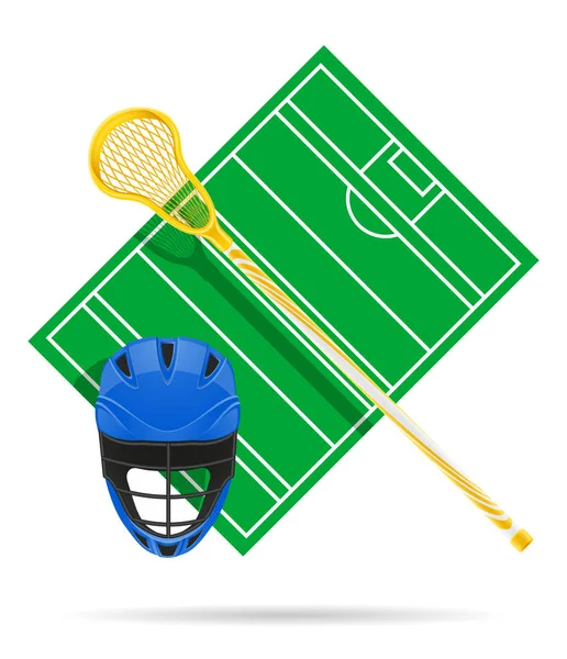 Lacrosse campo vector ilustración — Archivo Imágenes Vectoriales