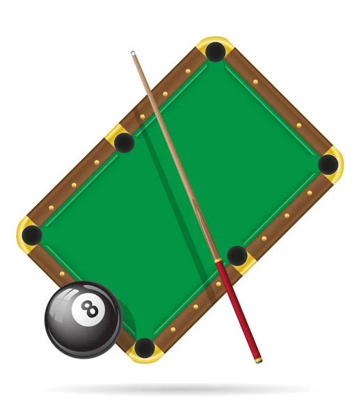 Billiards pool table vector illustration — Stock Vector
