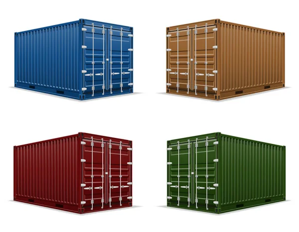 Illustration vectorielle conteneur cargo — Image vectorielle