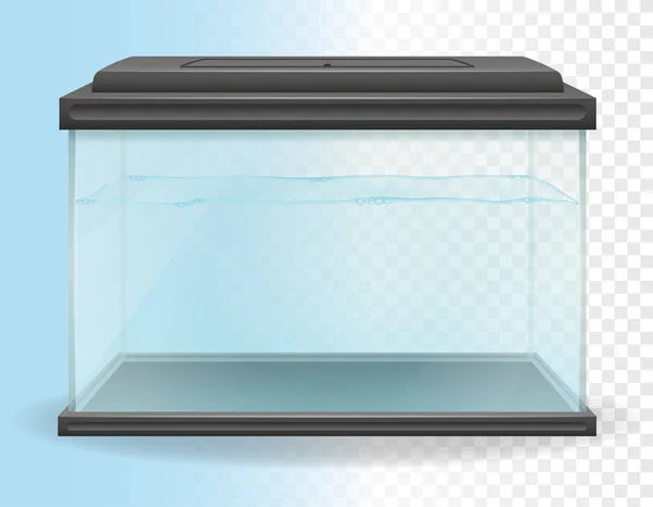 Transparent aquarium vector illustration — Stock Vector