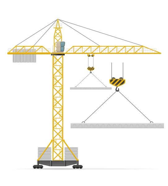 Gebouw kraan vector illustratie — Stockvector