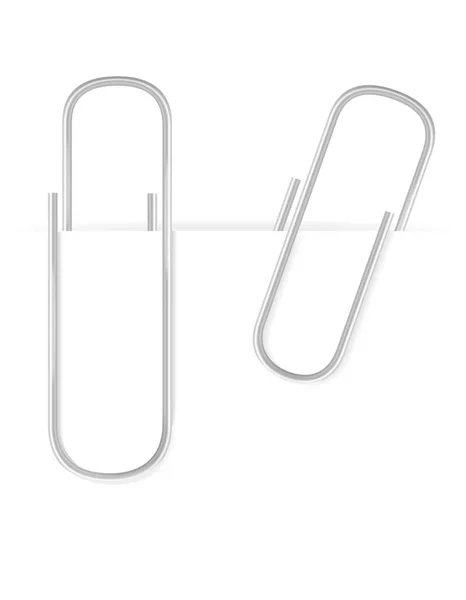 Papel fijo clip stock vector ilustración — Vector de stock