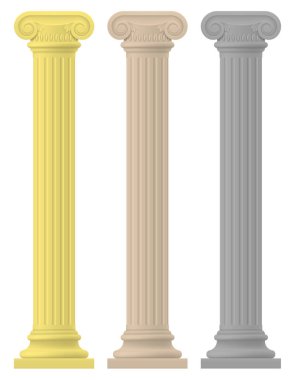 Antik sütun hisse senedi vektör çizim
