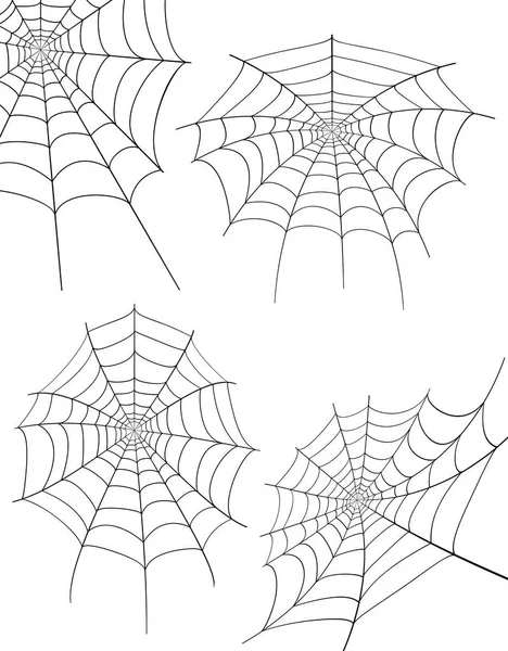 Spider web stock vector illustration — Stock Vector