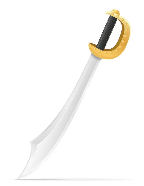 Battle sword medieval stock vector illustration — Stock Vector